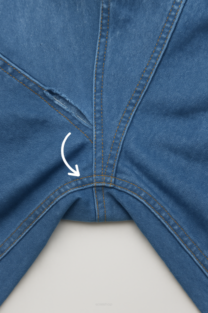 Drobne przeszycia w szwach