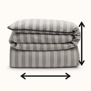 Zmniejszenie poszwy na kołdrę z lamówką