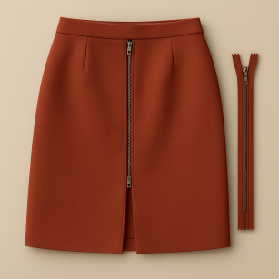 Wymiana zamka zwykłego w spódnicy - (cena z zamkiem)