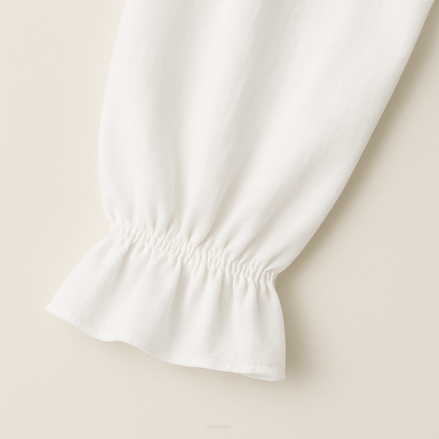 Zwężanie rękawów – wykończenie: mankietem, falbanką, pliską lub gumką