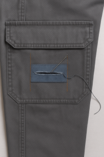 Naprawa kieszeni w spodniach roboczych - (cena z łatą)