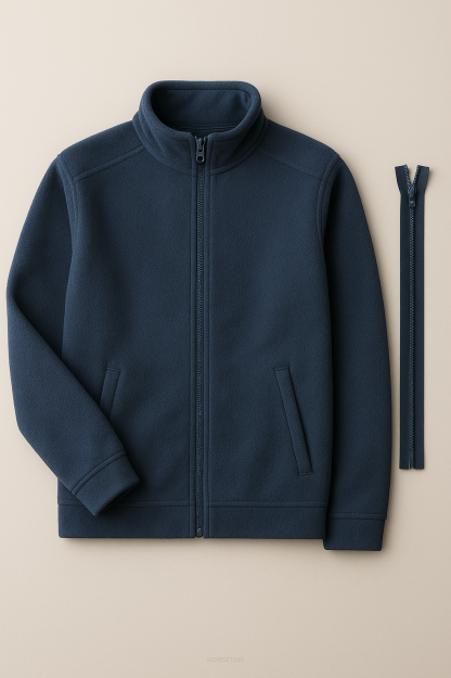 Wszywanie (wymiana) zamka w polarze lub bluzie - (cena z zamkiem)