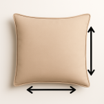 Zmniejszenie poszewki na poduszkę z lamówką - 2