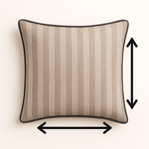 Zmniejszenie poszewki na poduszkę z lamówką